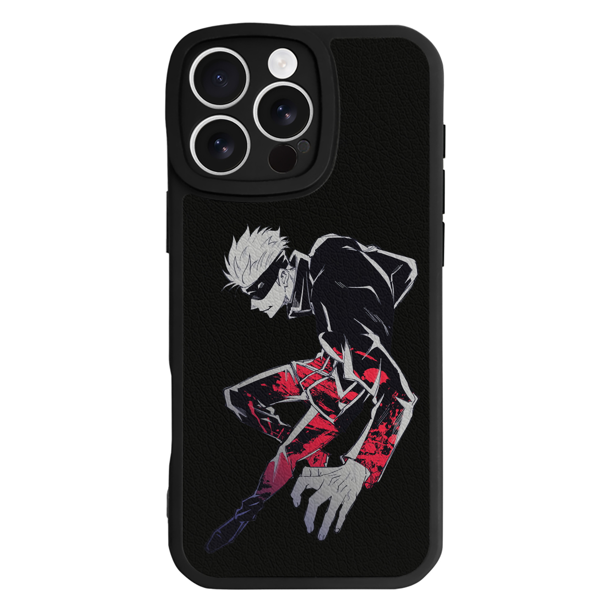 （画像用） 呪術廻戦 Jujutsu Kaisen 【iPhone 16シリーズ対応】シリコンスマホケース（レザー調） 材質：シリコン